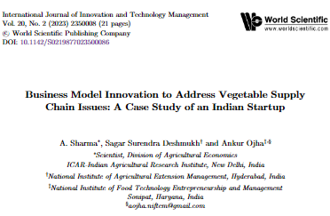Business Model Innovation to Address Vegetable Supply Chain