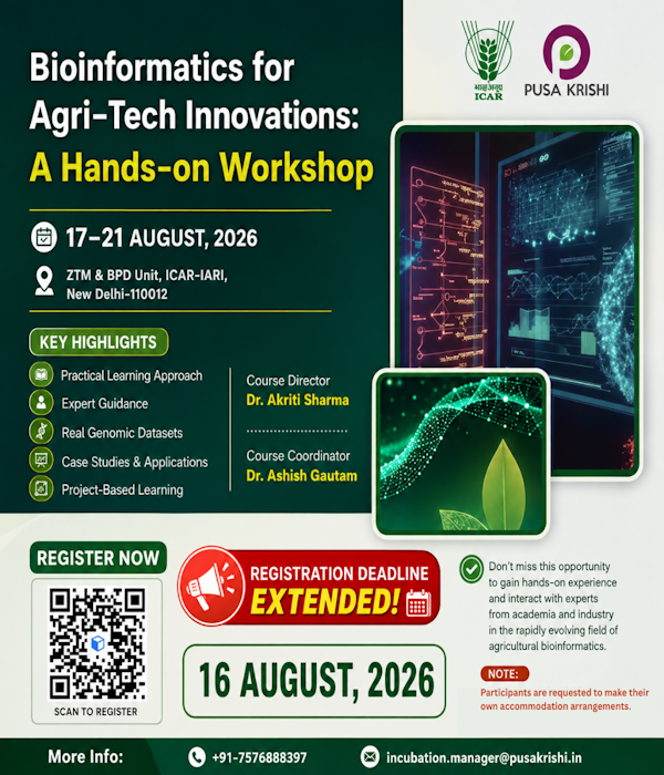 Bioinformatics for Agri-Tech Innovations: A Hands-on Workshop